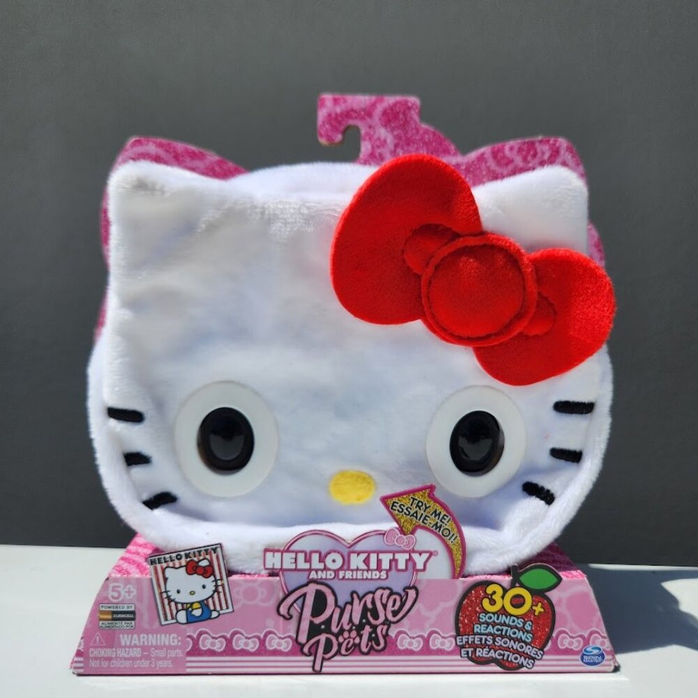 NEW Hello Kitty Purse Pets w/ 30 Sounds Blinking Eyes Interactive Crossbody Bag